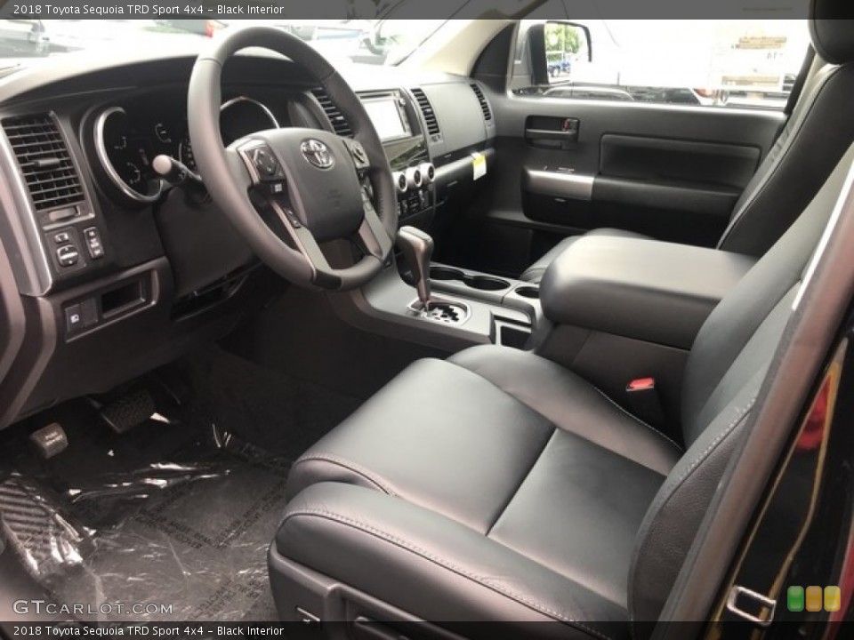 Black Interior Photo for the 2018 Toyota Sequoia TRD Sport 4x4 #127795805