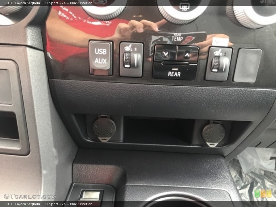 Black Interior Controls for the 2018 Toyota Sequoia TRD Sport 4x4 #127795901