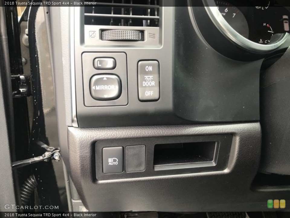 Black Interior Controls for the 2018 Toyota Sequoia TRD Sport 4x4 #127795976