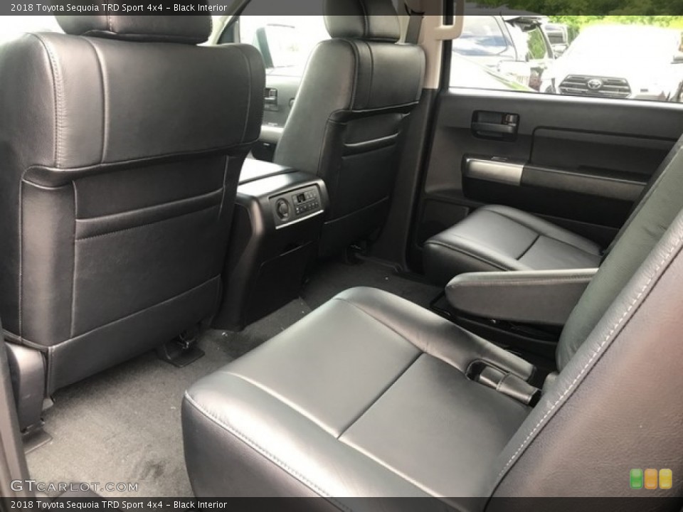 Black Interior Rear Seat for the 2018 Toyota Sequoia TRD Sport 4x4 #127795997