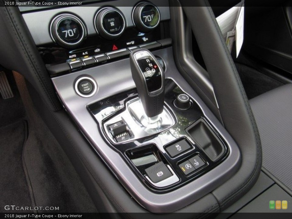 Ebony Interior Transmission for the 2018 Jaguar F-Type Coupe #127802909