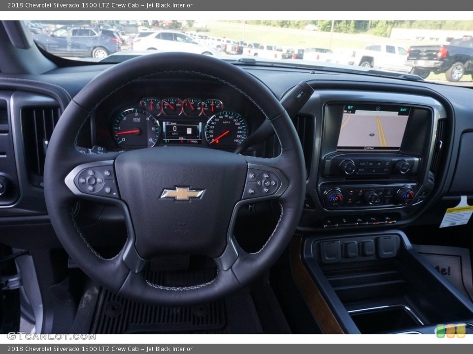Jet Black Interior Dashboard for the 2018 Chevrolet Silverado 1500 LTZ Crew Cab #127803662