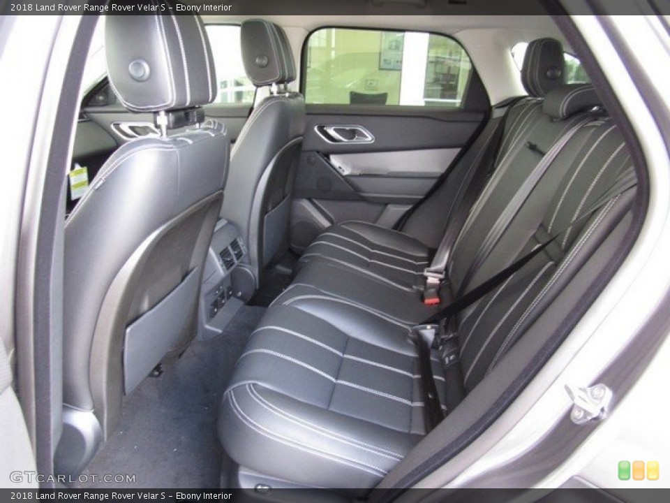 Ebony Interior Rear Seat for the 2018 Land Rover Range Rover Velar S #127804016