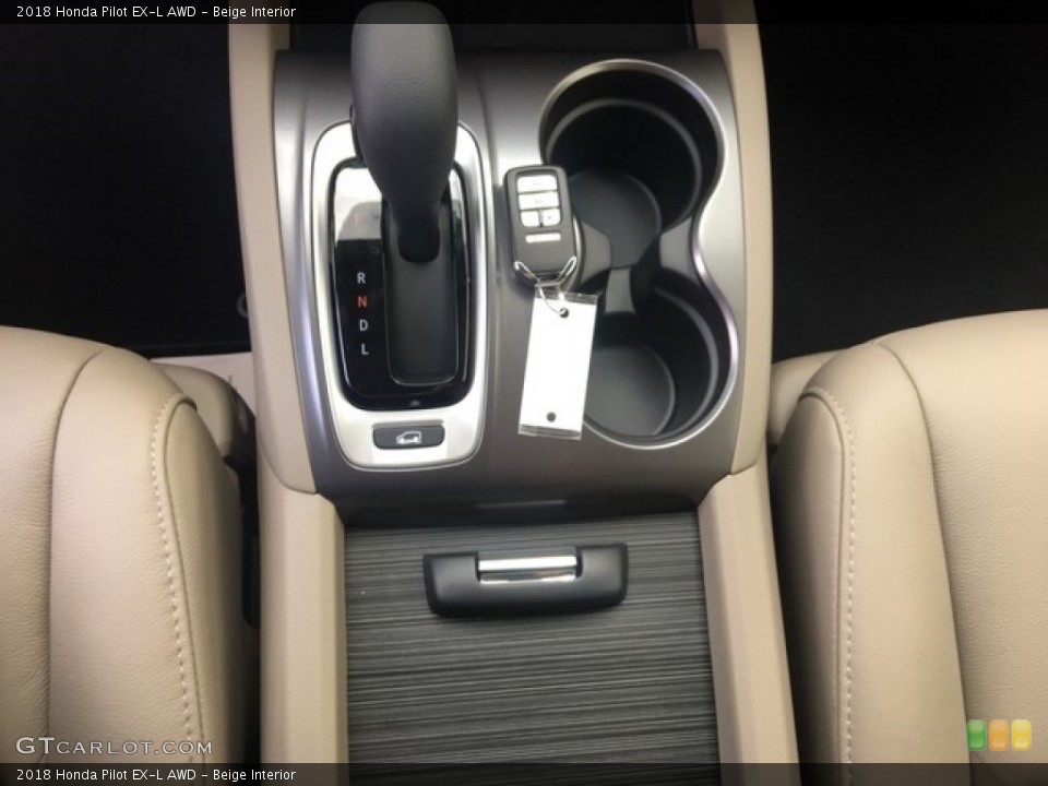 Beige Interior Transmission for the 2018 Honda Pilot EX-L AWD #127804316