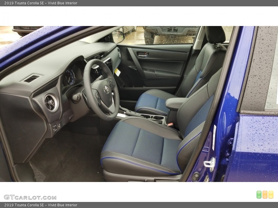 Vivid Blue Interior Front Seat for the 2019 Toyota Corolla SE #127825789
