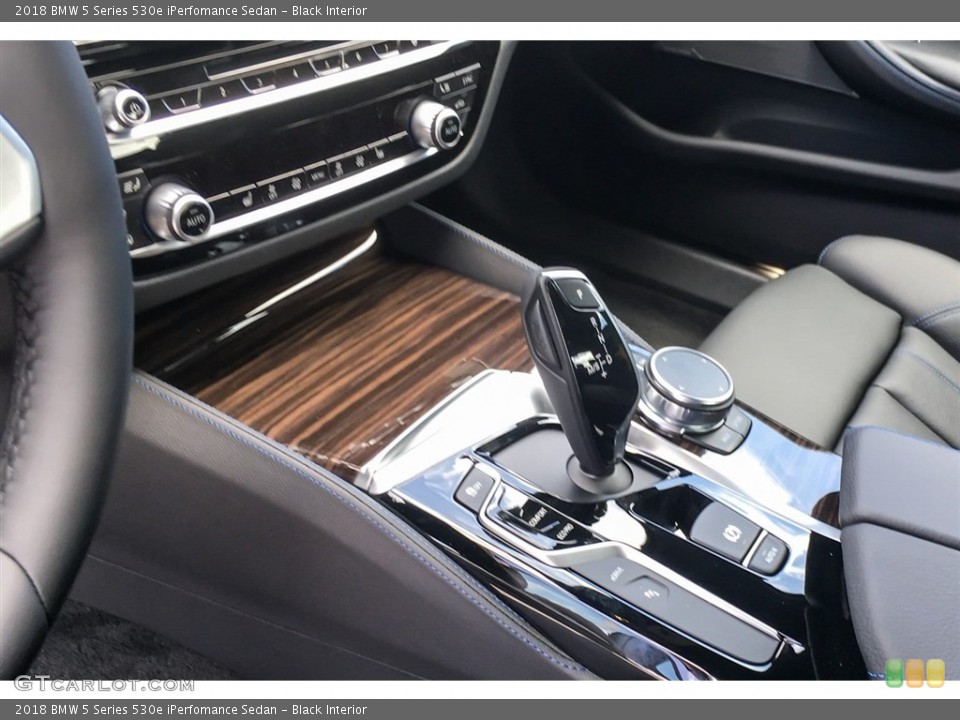 Black Interior Transmission for the 2018 BMW 5 Series 530e iPerfomance Sedan #127830508