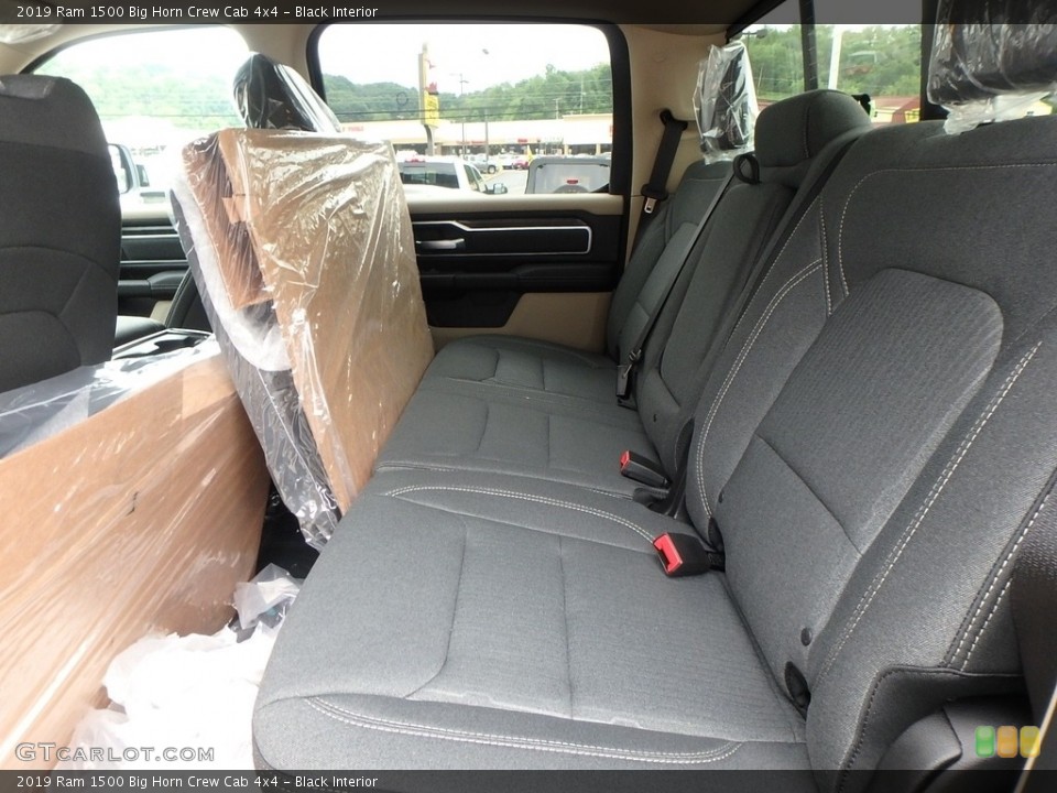 Black Interior Rear Seat for the 2019 Ram 1500 Big Horn Crew Cab 4x4 #127842554