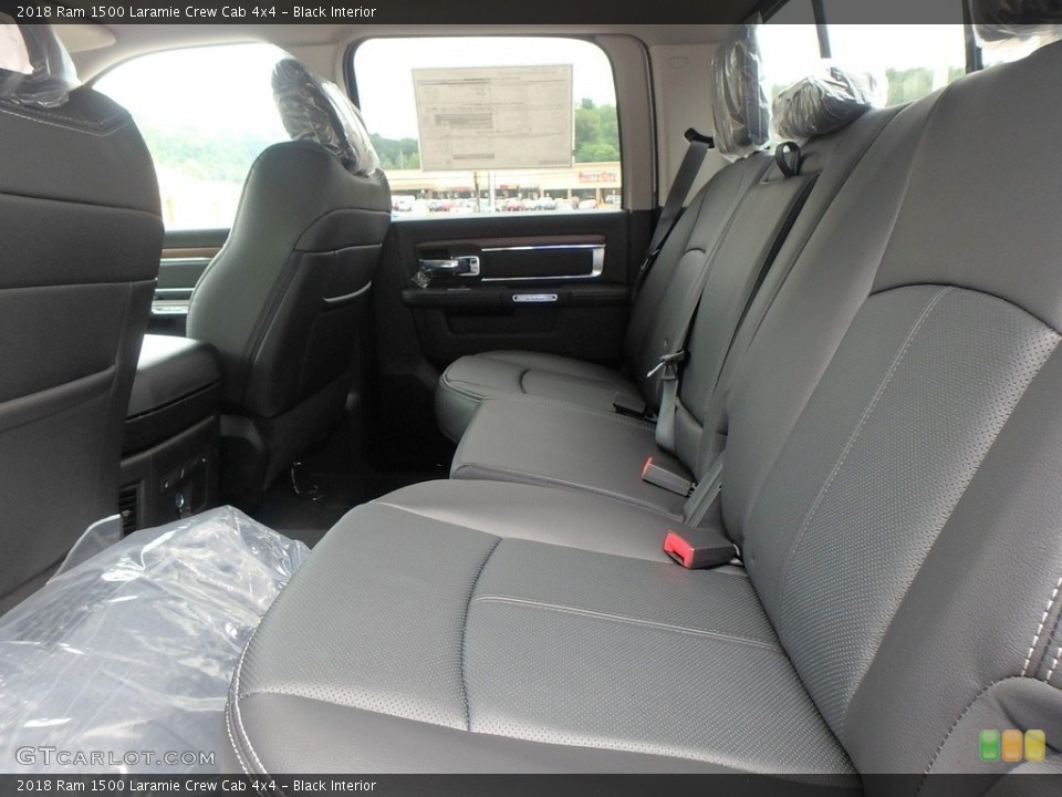 Black Interior Rear Seat for the 2018 Ram 1500 Laramie Crew Cab 4x4 #127844360