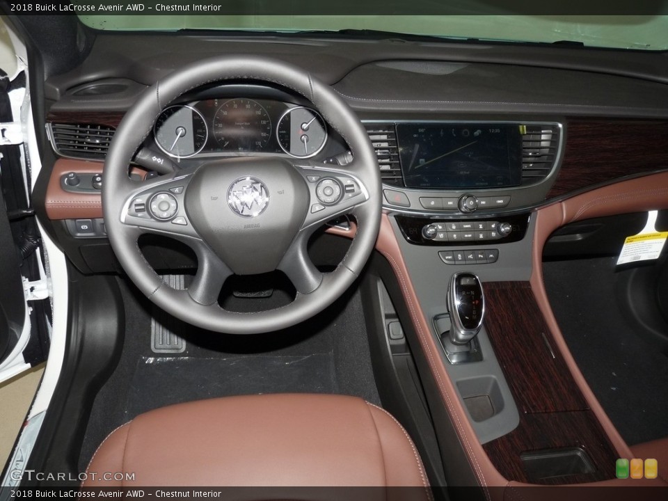 Chestnut Interior Dashboard for the 2018 Buick LaCrosse Avenir AWD #127845360