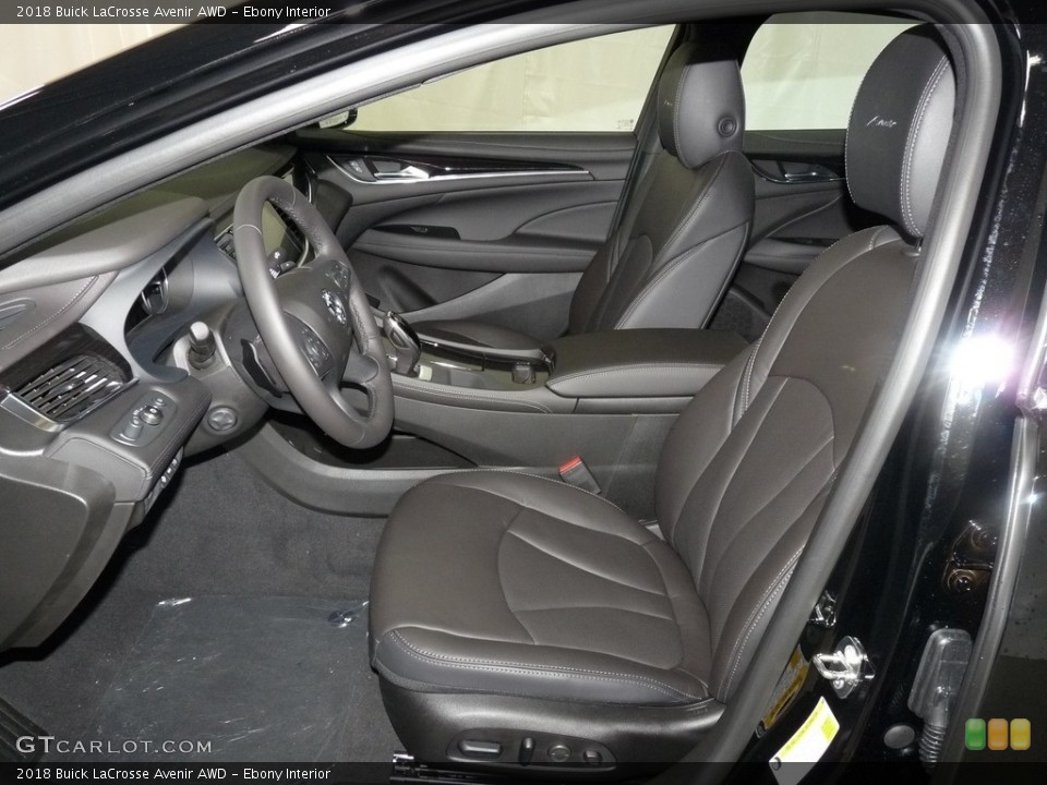 Ebony Interior Photo for the 2018 Buick LaCrosse Avenir AWD #127845533