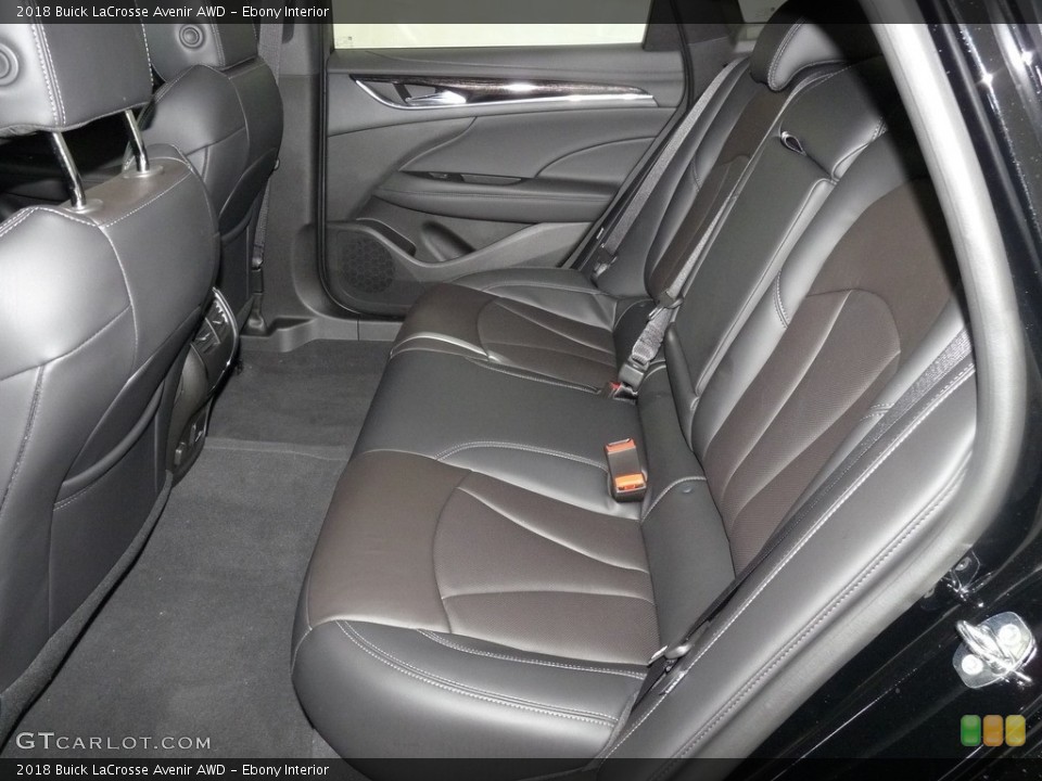Ebony Interior Rear Seat for the 2018 Buick LaCrosse Avenir AWD #127845542