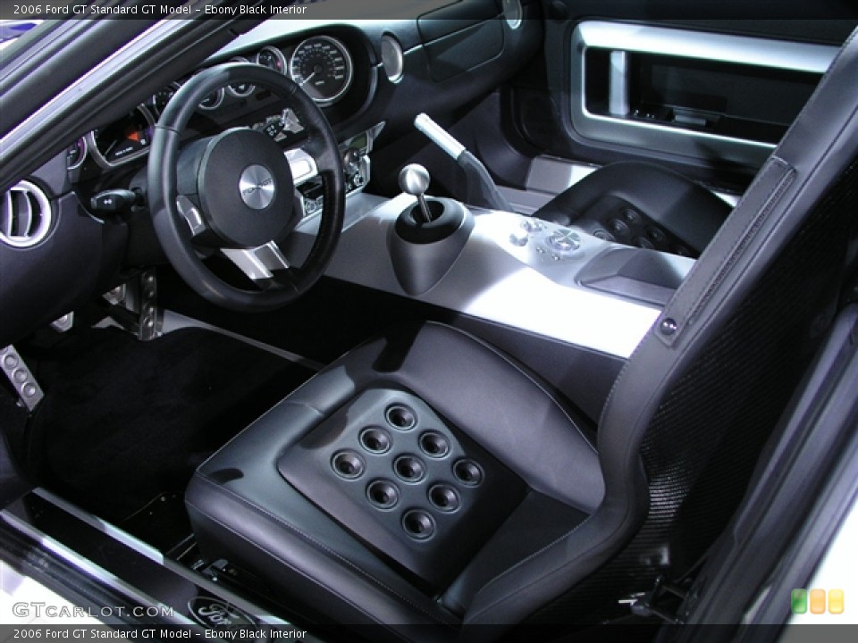 Ebony Black Interior Prime Interior for the 2006 Ford GT  #127877