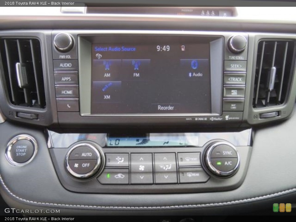 Black Interior Controls for the 2018 Toyota RAV4 XLE #127879323