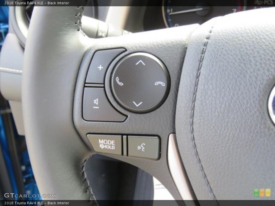 Black Interior Controls for the 2018 Toyota RAV4 XLE #127879363