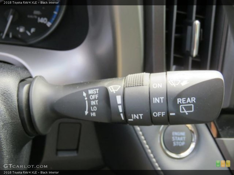 Black Interior Controls for the 2018 Toyota RAV4 XLE #127879407