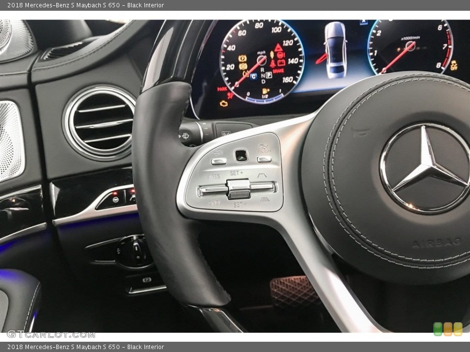 Black Interior Steering Wheel for the 2018 Mercedes-Benz S Maybach S 650 #127879509