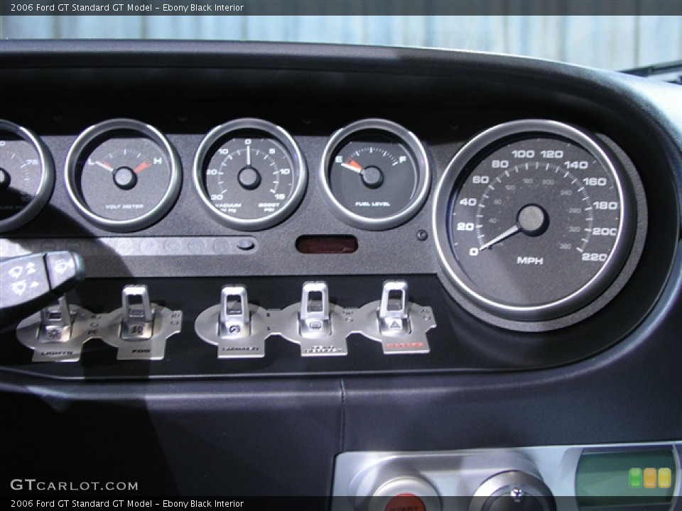 Ebony Black Interior Gauges for the 2006 Ford GT  #127891