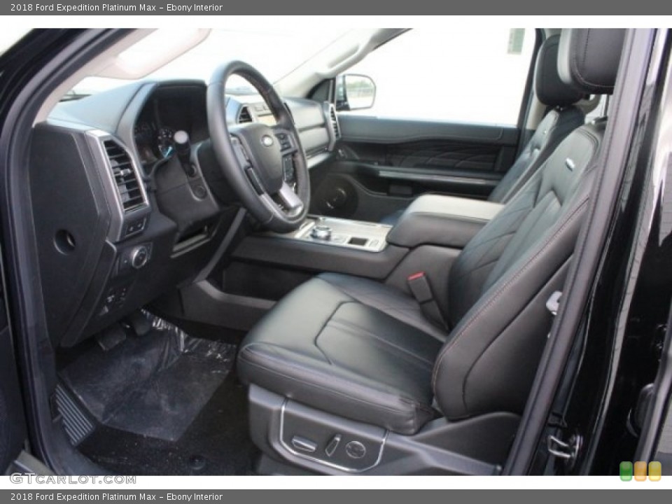 Ebony Interior Front Seat for the 2018 Ford Expedition Platinum Max #127895856