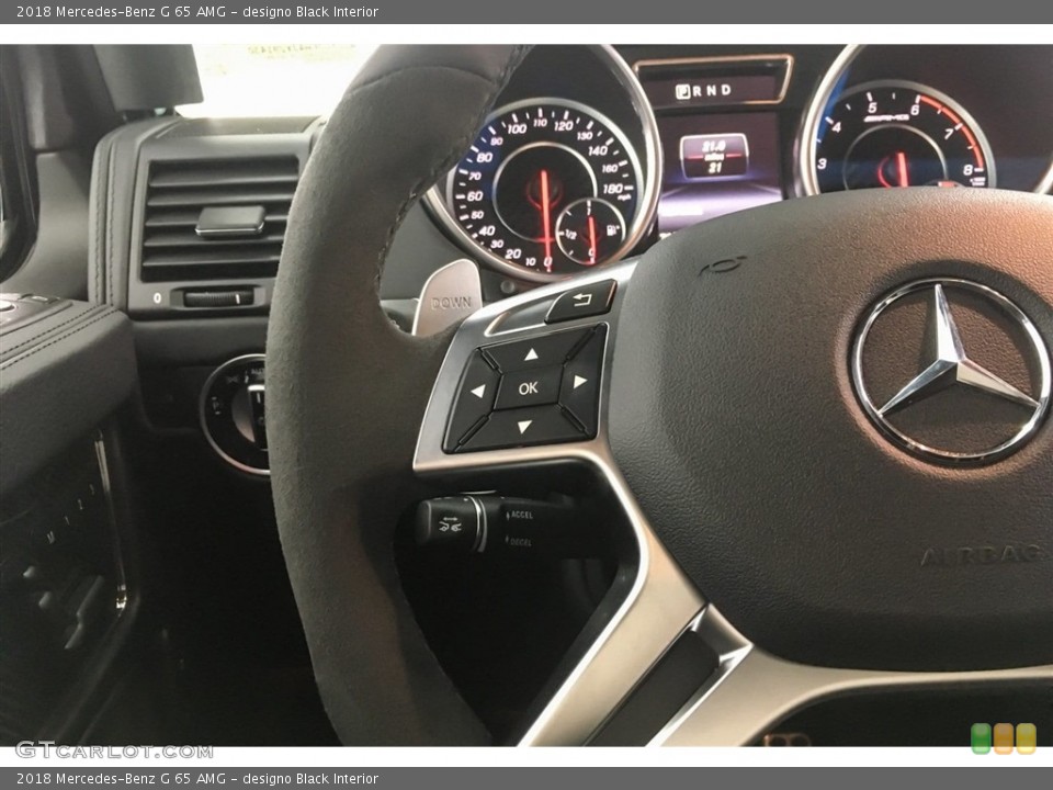 designo Black Interior Steering Wheel for the 2018 Mercedes-Benz G 65 AMG #127896056