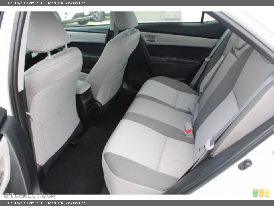 Ash/Dark Gray Interior Rear Seat for the 2019 Toyota Corolla LE #127897497