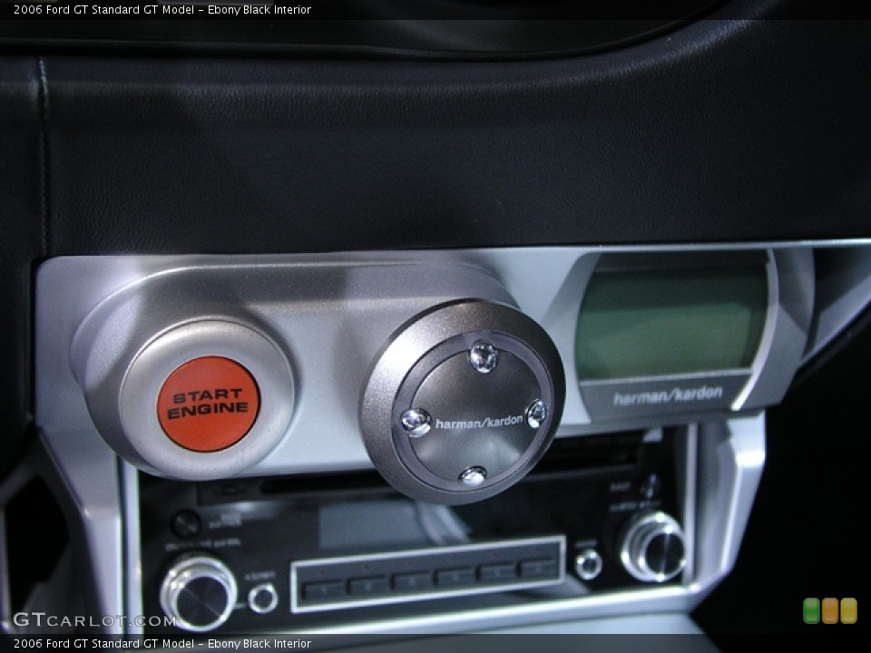 Ebony Black Interior Controls for the 2006 Ford GT  #127898