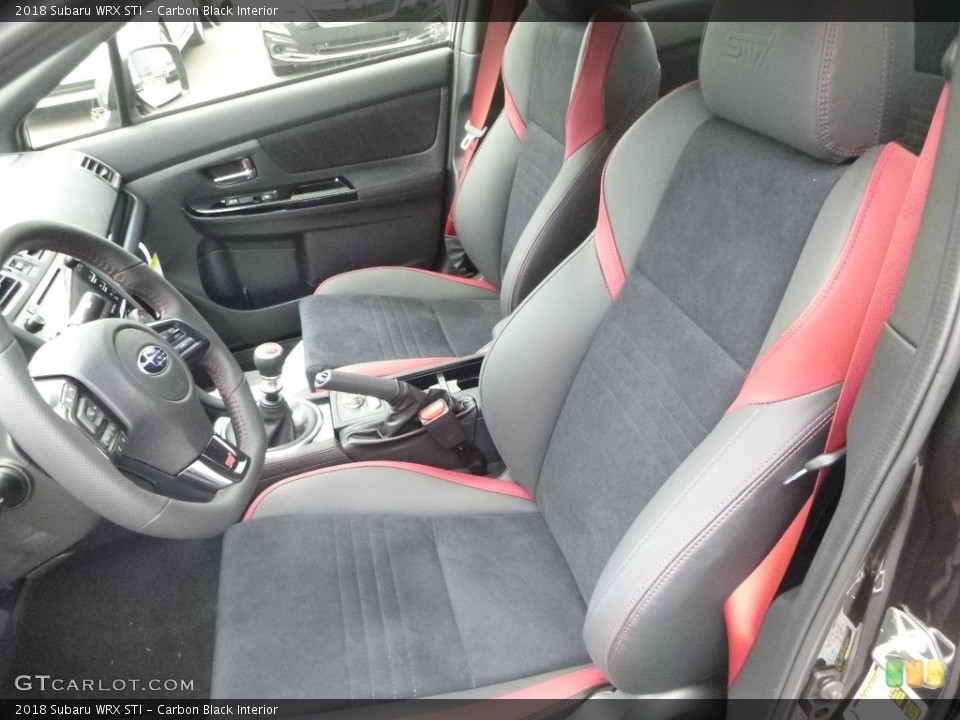Carbon Black Interior Front Seat for the 2018 Subaru WRX STI #127915273