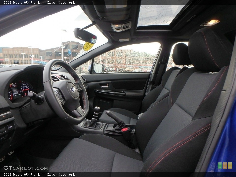 Carbon Black Interior Front Seat for the 2018 Subaru WRX Premium #127928710