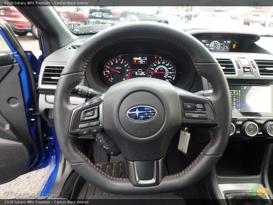 Carbon Black Interior Steering Wheel for the 2018 Subaru WRX Premium #127928905