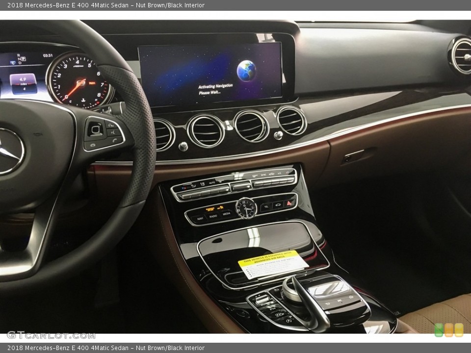 Nut Brown/Black Interior Dashboard for the 2018 Mercedes-Benz E 400 4Matic Sedan #127935820