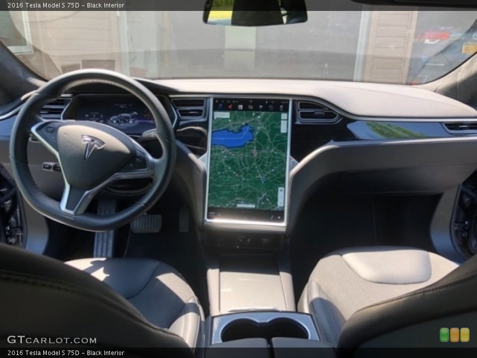 Black Interior Dashboard for the 2016 Tesla Model S 75D #127942243