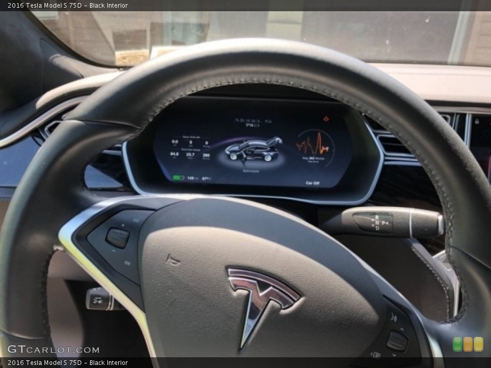 Black Interior Gauges for the 2016 Tesla Model S 75D #127942255