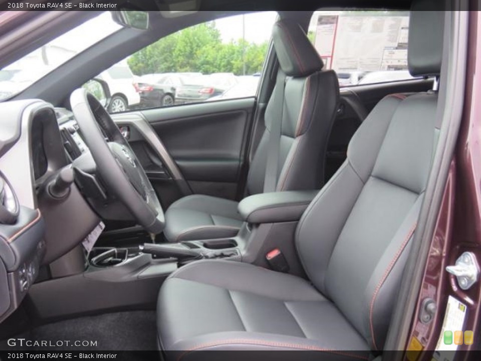 Black Interior Front Seat for the 2018 Toyota RAV4 SE #127948626