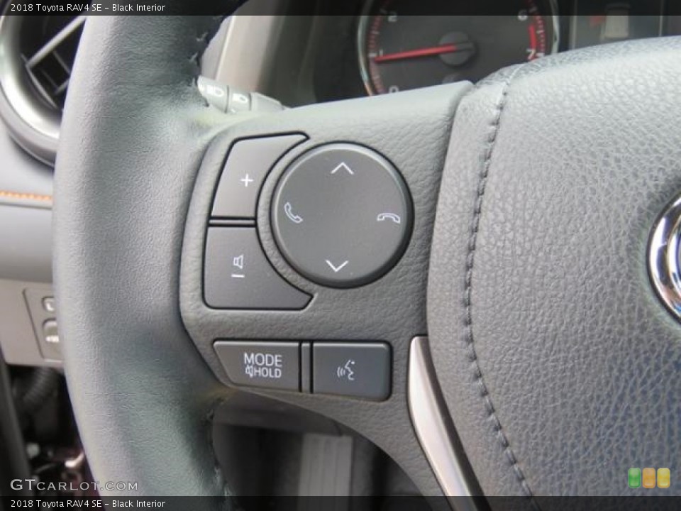 Black Interior Controls for the 2018 Toyota RAV4 SE #127948777