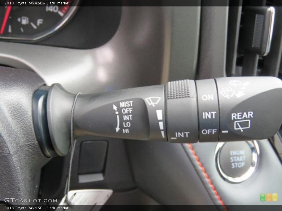 Black Interior Controls for the 2018 Toyota RAV4 SE #127948841