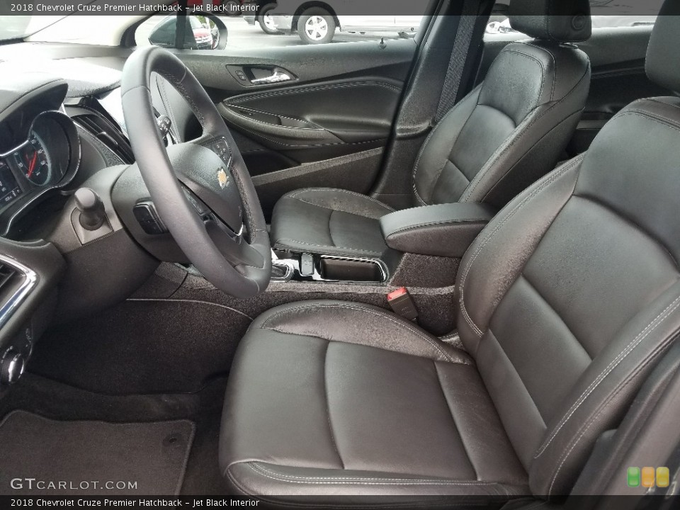 Jet Black Interior Front Seat for the 2018 Chevrolet Cruze Premier Hatchback #127954556