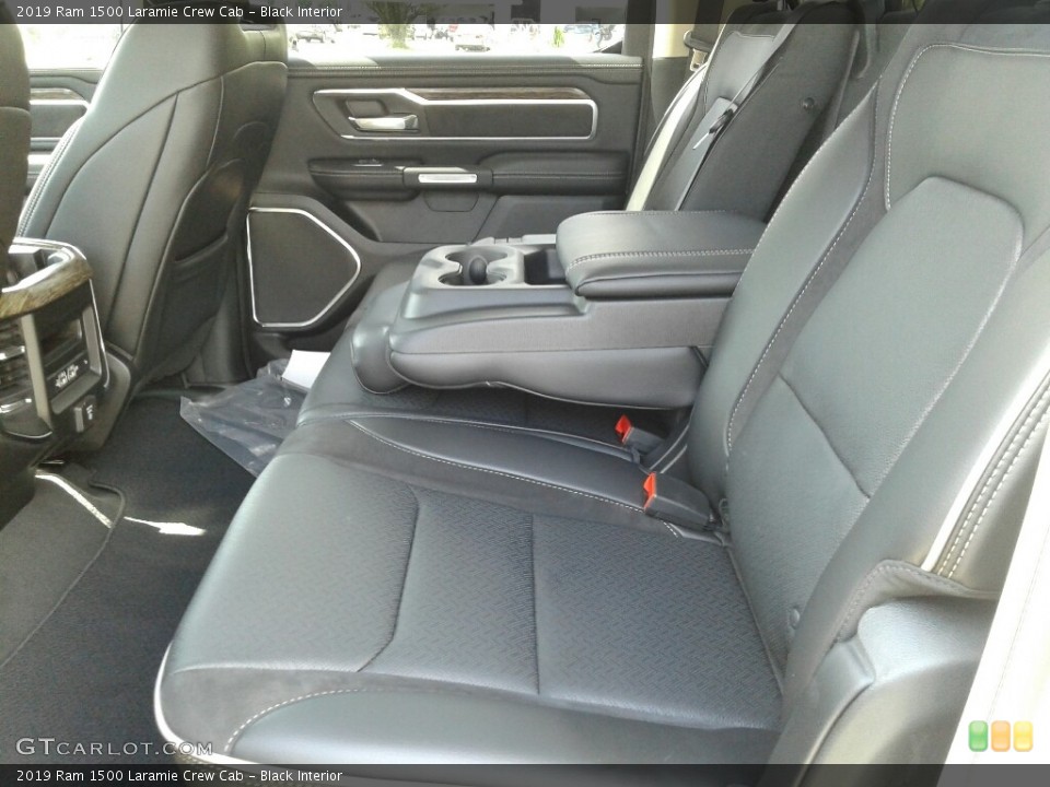 Black Interior Rear Seat for the 2019 Ram 1500 Laramie Crew Cab #127959881