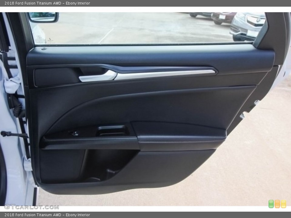 Ebony Interior Door Panel for the 2018 Ford Fusion Titanium AWD #127960580