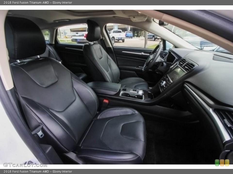 Ebony Interior Front Seat for the 2018 Ford Fusion Titanium AWD #127960631
