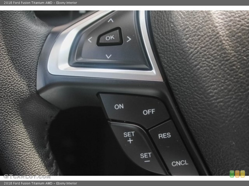 Ebony Interior Controls for the 2018 Ford Fusion Titanium AWD #127960739