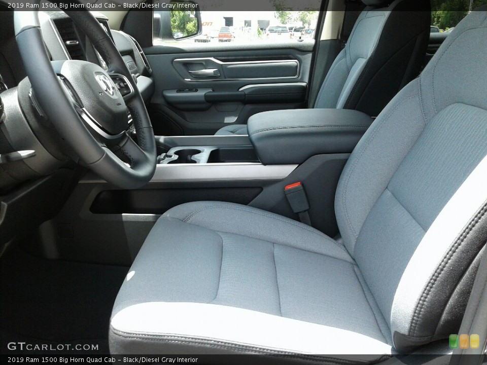 Black/Diesel Gray Interior Photo for the 2019 Ram 1500 Big Horn Quad Cab #127961234