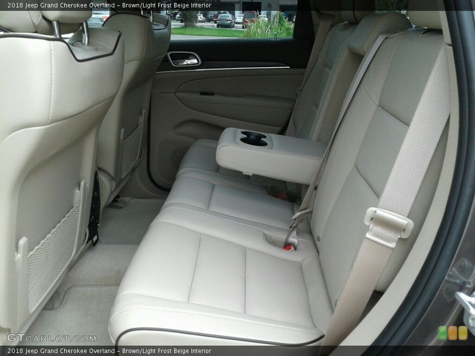 Brown/Light Frost Beige Interior Rear Seat for the 2018 Jeep Grand Cherokee Overland #127969634