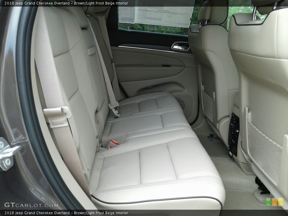 Brown/Light Frost Beige Interior Rear Seat for the 2018 Jeep Grand Cherokee Overland #127969649
