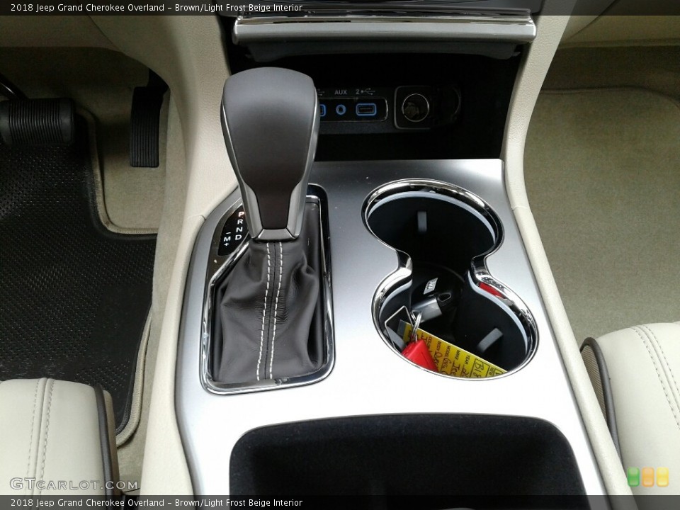 Brown/Light Frost Beige Interior Transmission for the 2018 Jeep Grand Cherokee Overland #127969739