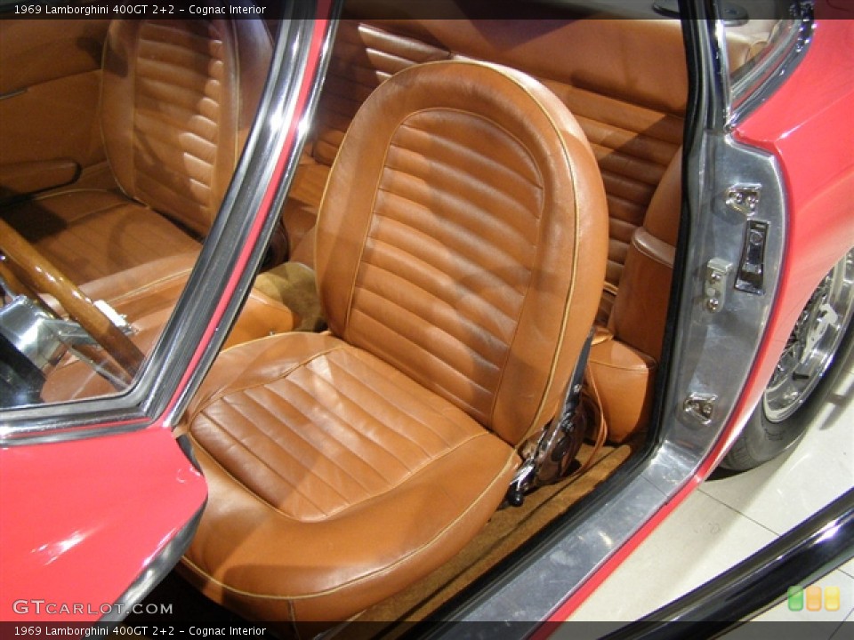 Cognac Interior Photo for the 1969 Lamborghini 400GT 2+2 #127989