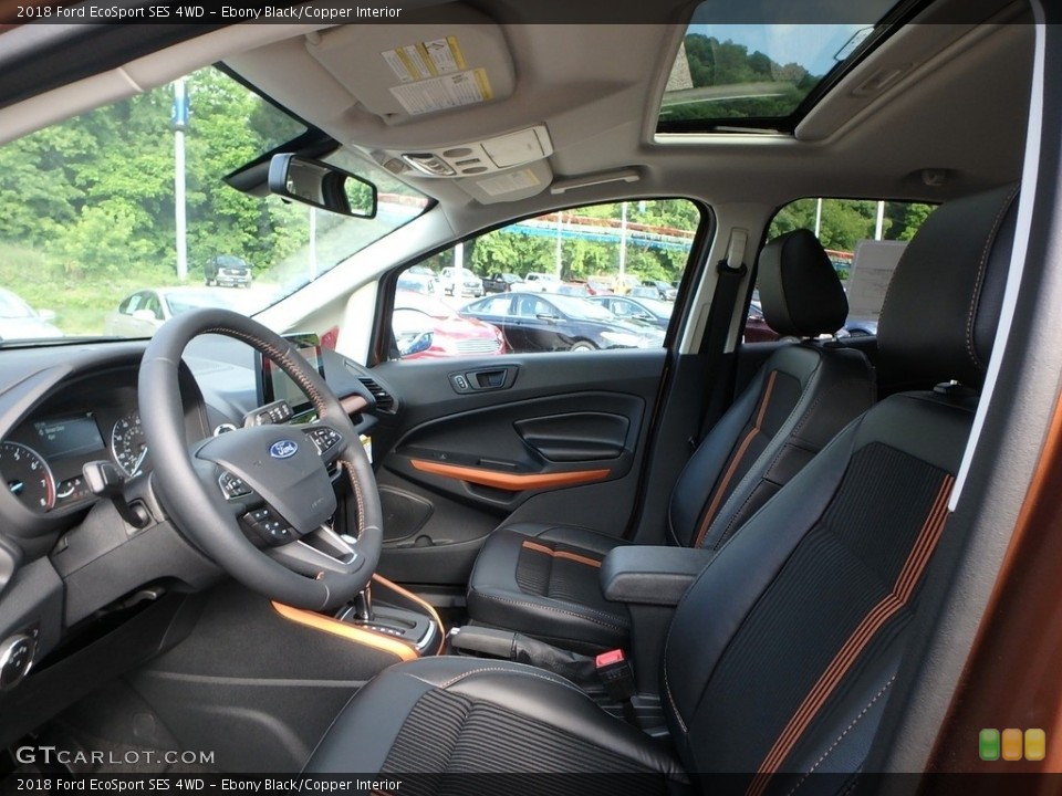 Ebony Black/Copper 2018 Ford EcoSport Interiors