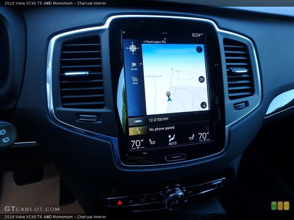 Charcoal Interior Navigation for the 2019 Volvo XC90 T6 AWD Momentum #128004664
