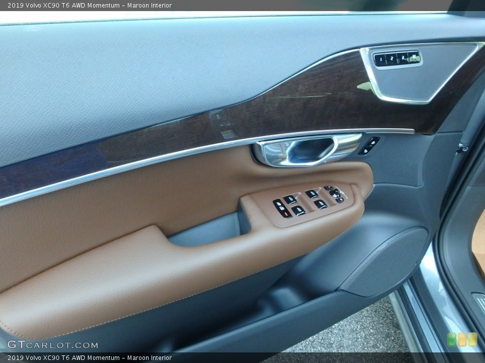 Maroon Interior Door Panel for the 2019 Volvo XC90 T6 AWD Momentum #128005714