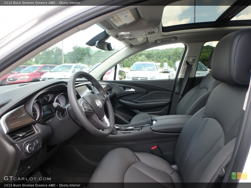 Ebony Interior Front Seat for the 2019 Buick Envision Essence AWD #128010115
