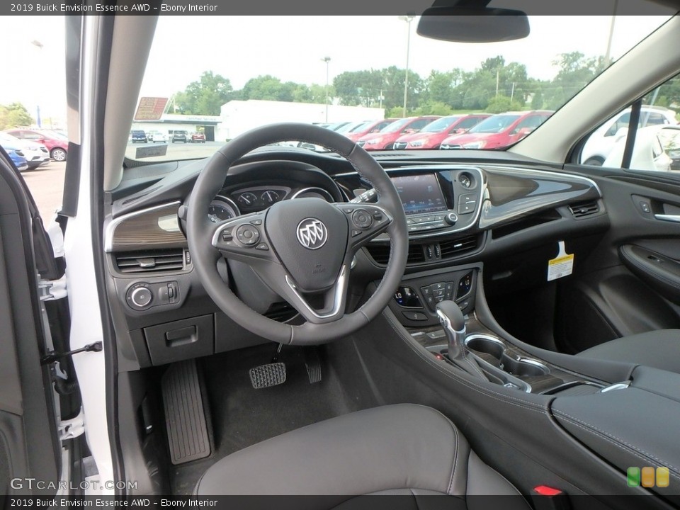 Ebony Interior Photo for the 2019 Buick Envision Essence AWD #128010169