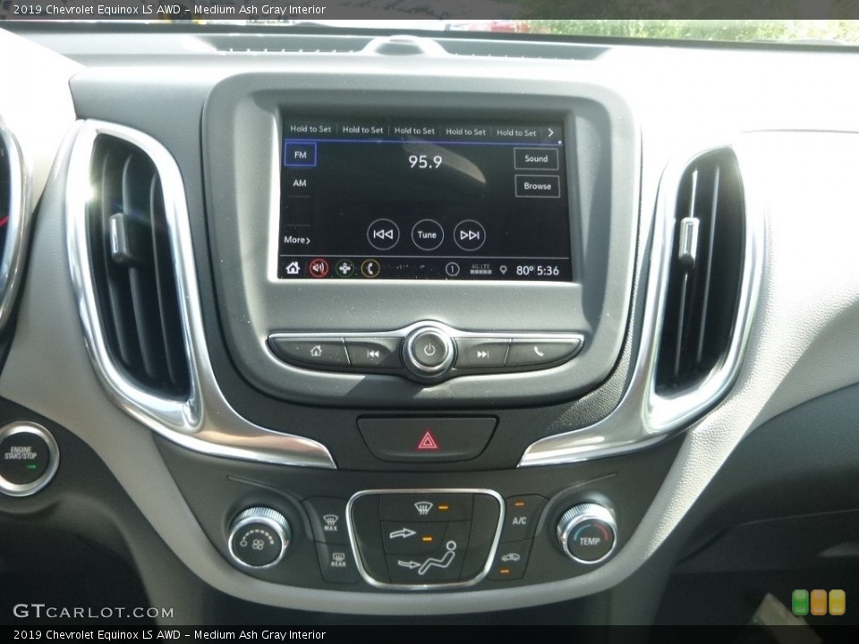 Medium Ash Gray Interior Controls for the 2019 Chevrolet Equinox LS AWD #128013262